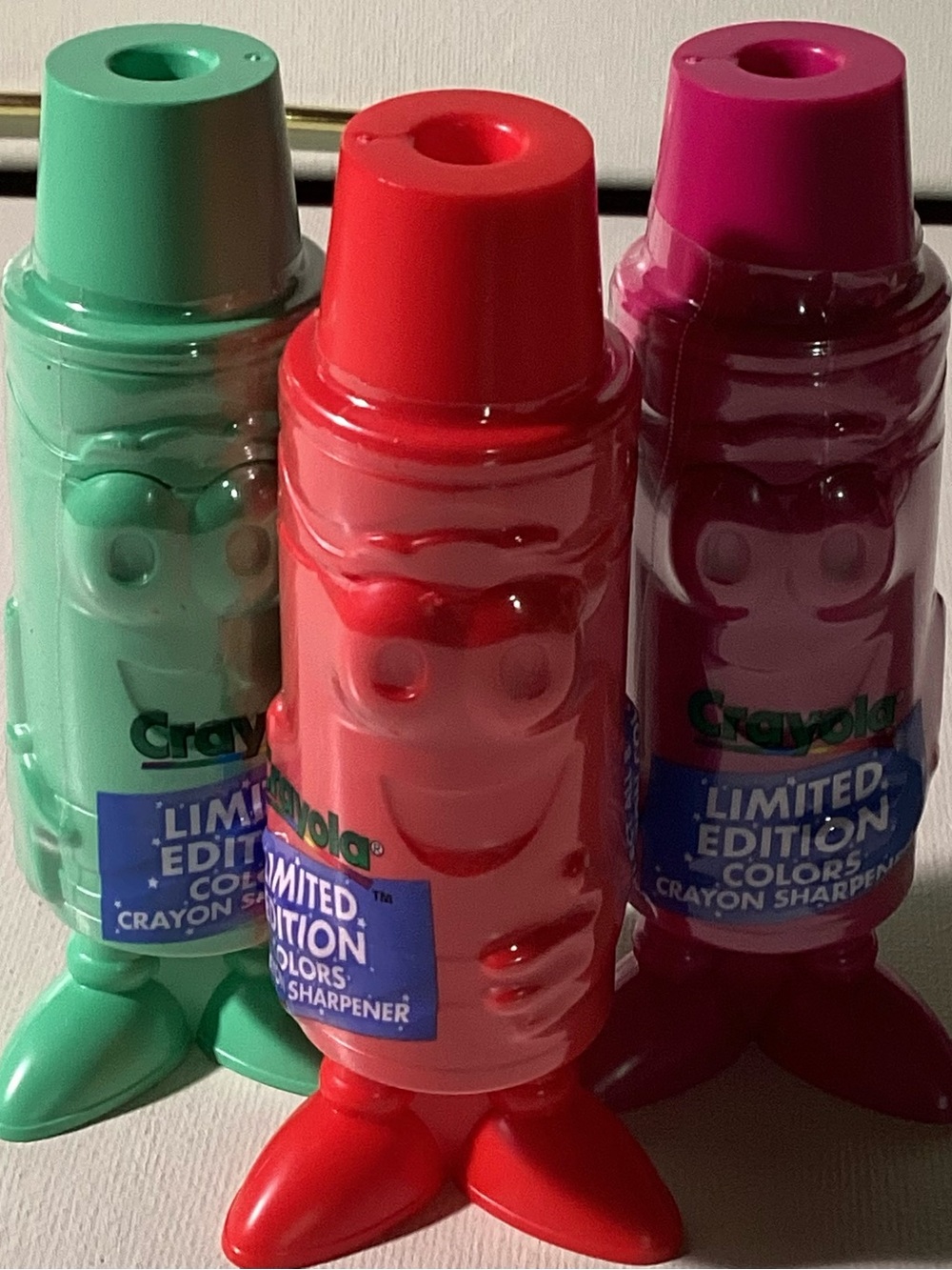 Three Crayola Limited Edition Colors Crayon Sharpeners